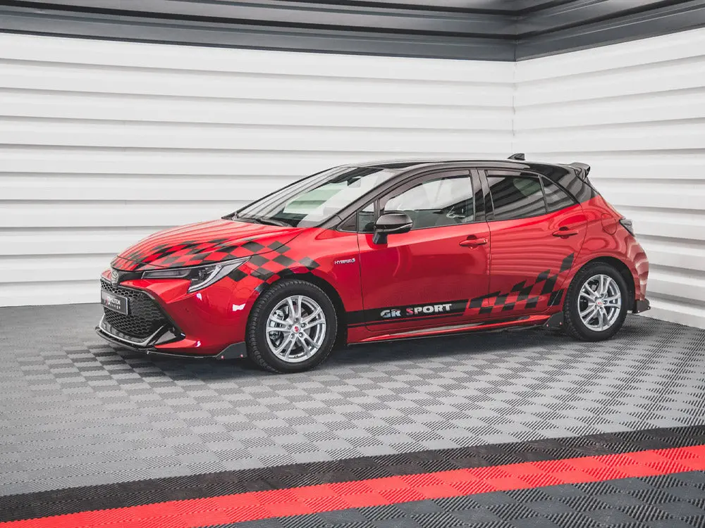 Maxton Design Side Skirts Diffusers V.1 + Flaps Toyota Corolla Gr Sport Hatchback Xii 2