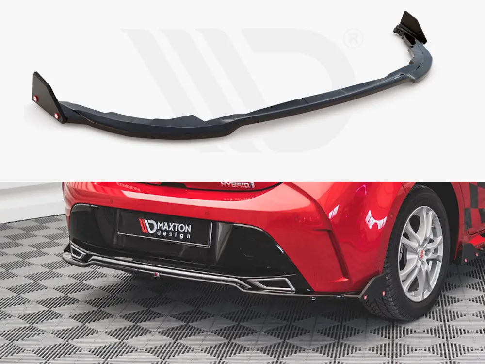 Maxton Design Central Rear Splitter + Flaps Toyota Corolla Gr Sport Hatchback Xii 1