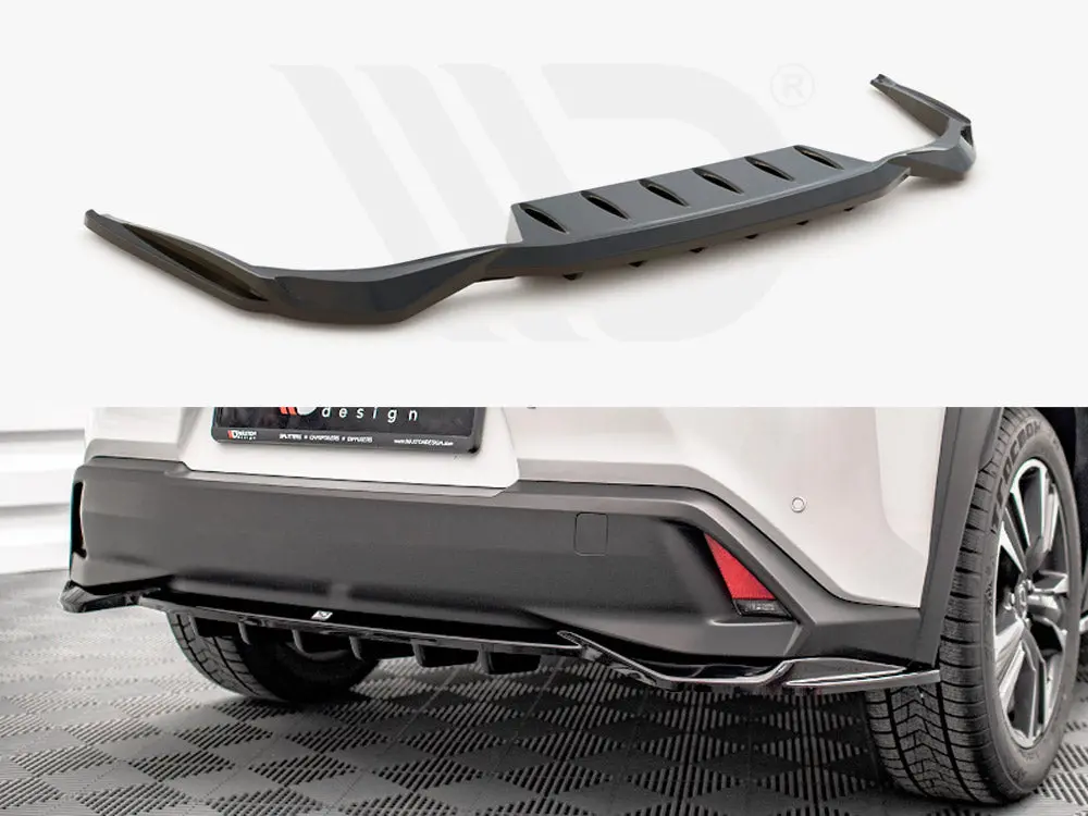 Central Rear Splitter (Vertical Bars) Lexus Ux Mk1 (2018-) 1