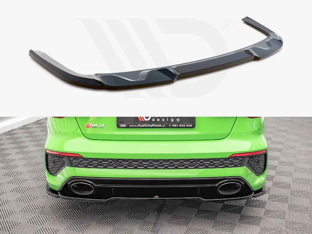 Maxton Design Central Rear Splitter Audi Rs3 Sedan 8Y (2020-) 1