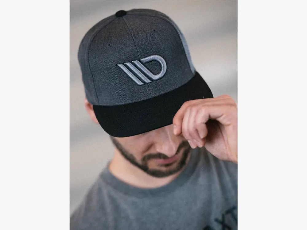 Baseball Cap (Snapback) - Charcoal/Black 1