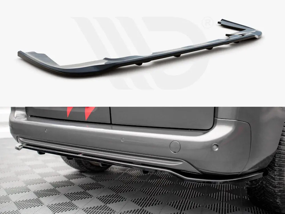 Central Rear Splitter (Vertical Bars) Peugeot Partner Long Mk3 1