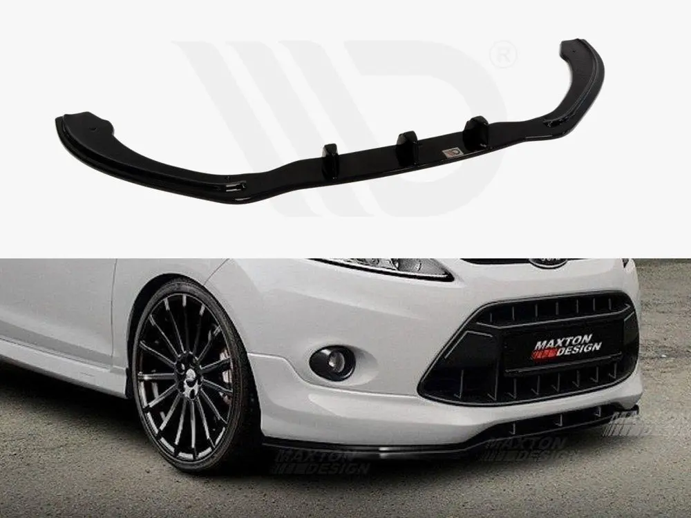 Maxton Design Front Splitter For Ford Fiesta Mk7 (For St-Line / Zetec S) 1