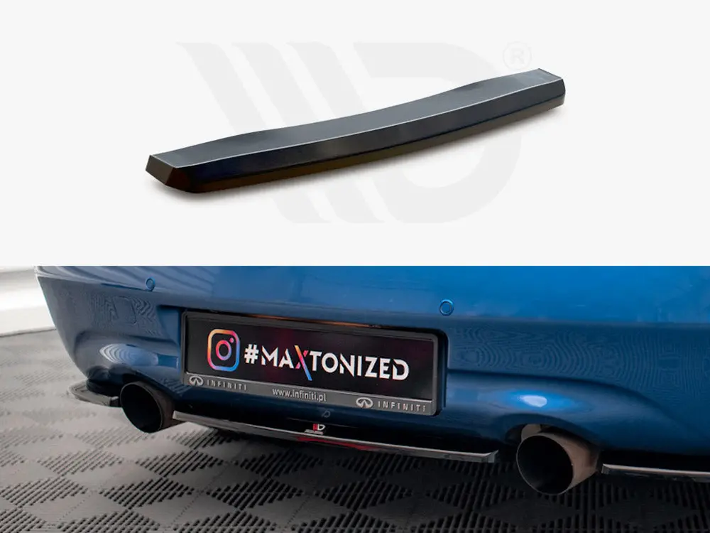 Central Rear Splitter Infiniti G37 Coupe 1