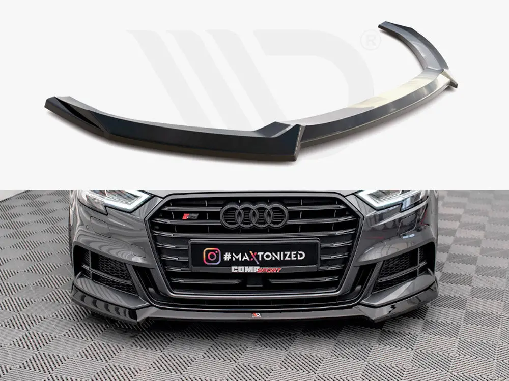 Maxton Design Front Splitter V.3 Audi S3 Sportback 8V Facelift 1