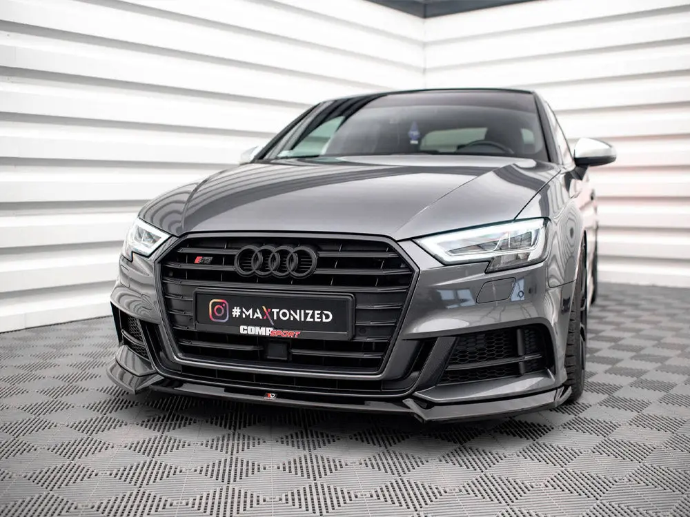 Maxton Design Front Splitter V.3 Audi S3 Sportback 8V Facelift 2