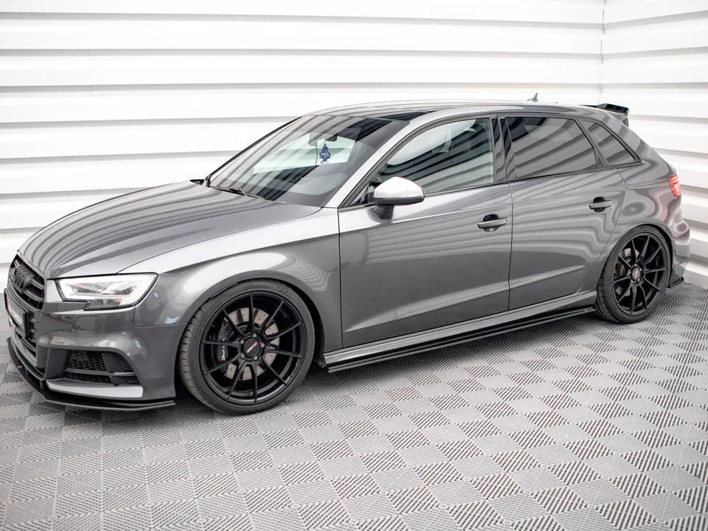 Maxton Design Street Pro Side Skirts Diffusers Audi S3 Sportback 8V Facelift 2