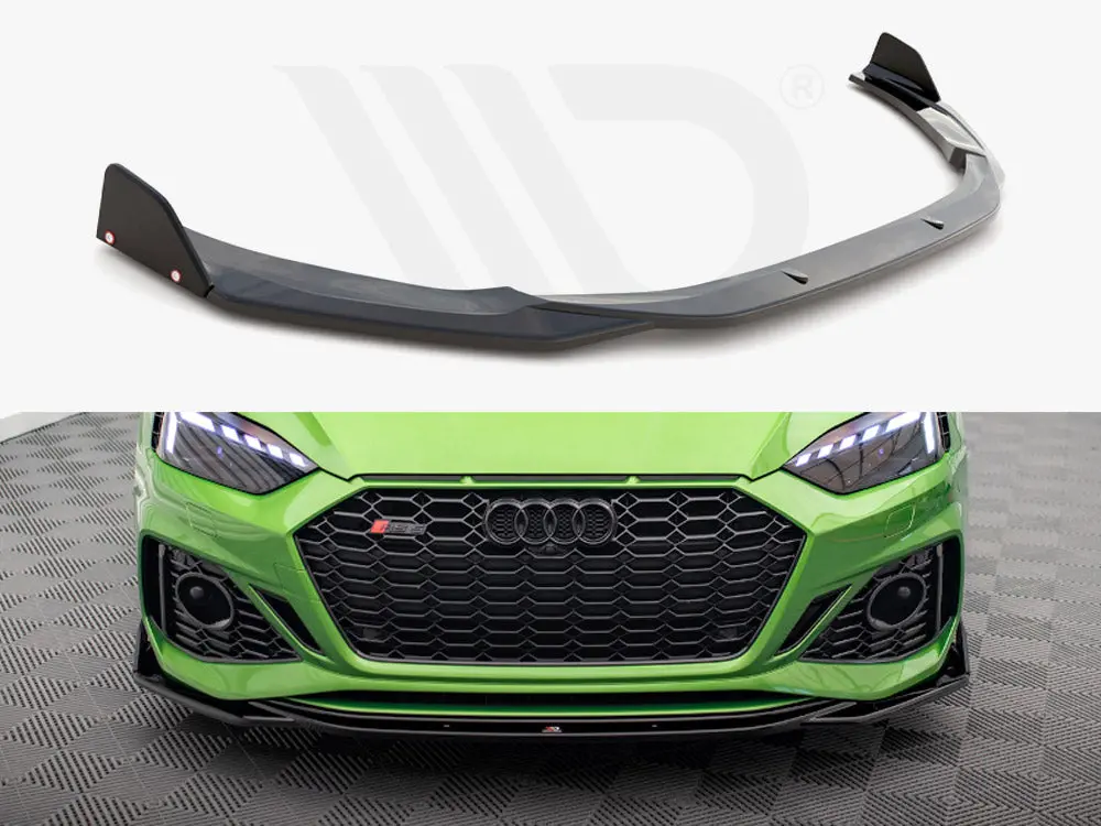 Maxton Design Front Splitter V.1 + Flaps Audi Rs5 F5 Facelift 1