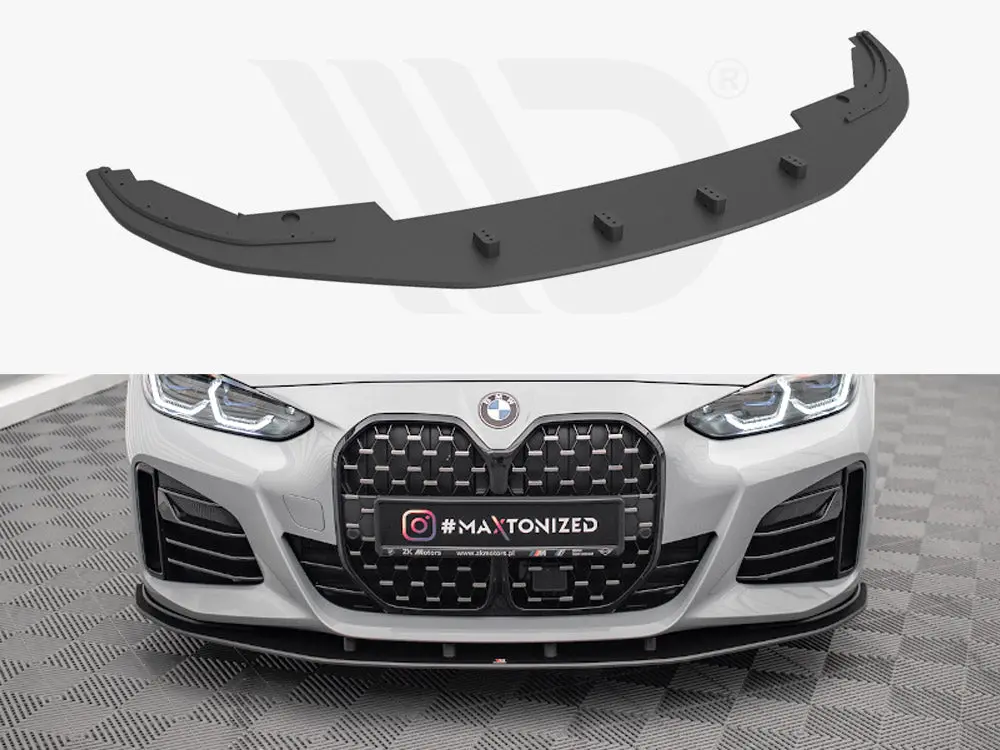 Maxton Design Street Pro Front Splitter Bmw 4 Gran Coupe M-Pack G26 1