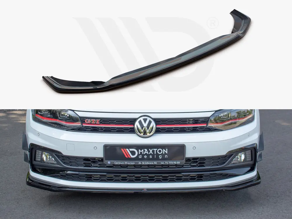 Maxton Design Front Splitter V.2 Vw Polo Mk6 Gti (2017-2021) 1