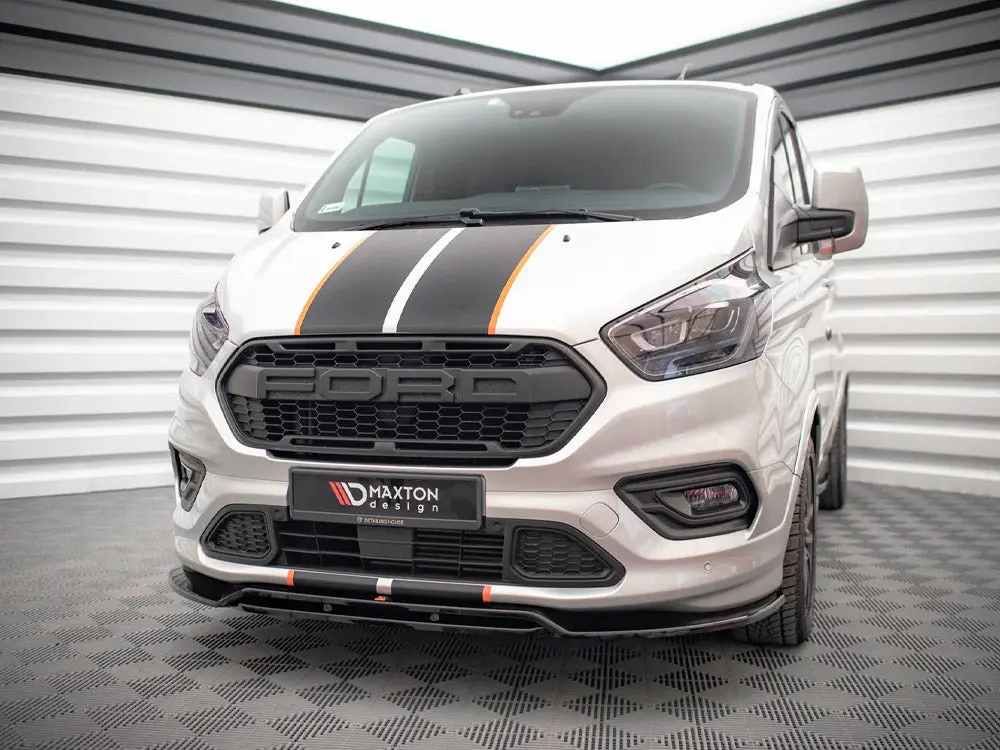 Maxton Design Front Splitter Ford Transit Custom St-Line Mk1 Facelift 2