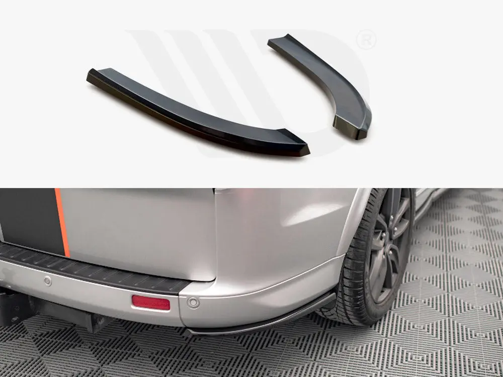 Maxton Design Rear Side Splitters Ford Transit Custom St-Line Mk1 Facelift 1