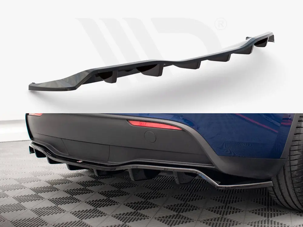 Central Rear Splitter (Vertical Bars) Tesla Model Y 1