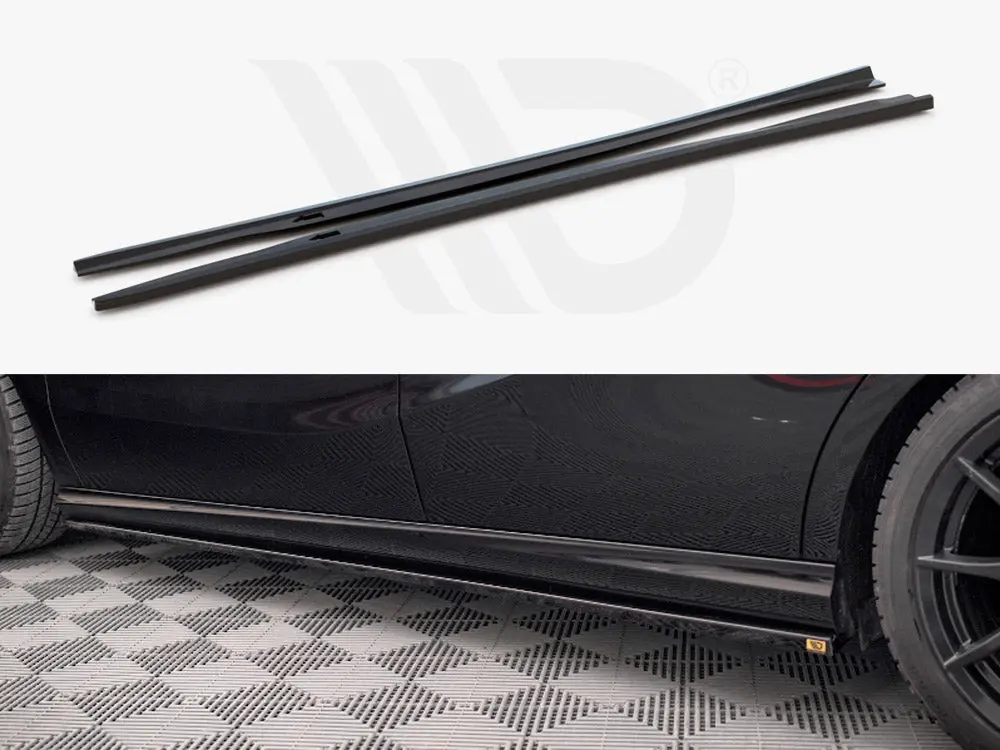 Side Skirts Diffusers Mercedes B W246 Facelift 1