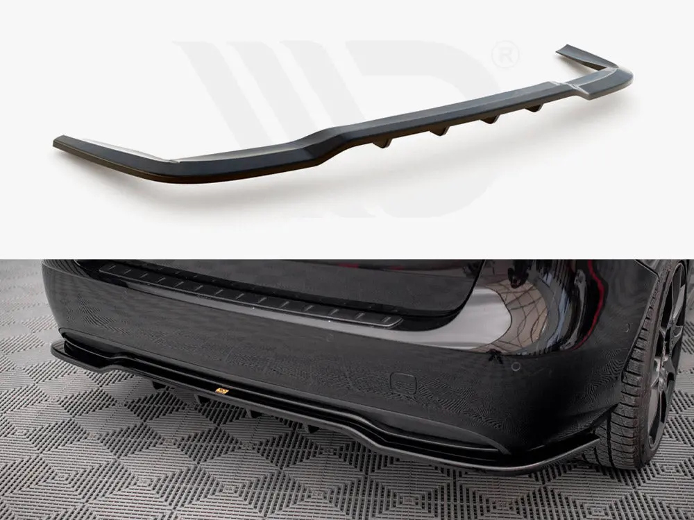 Central Rear Splitter (Vertical Bars) Mercedes B W246 Facelift 1