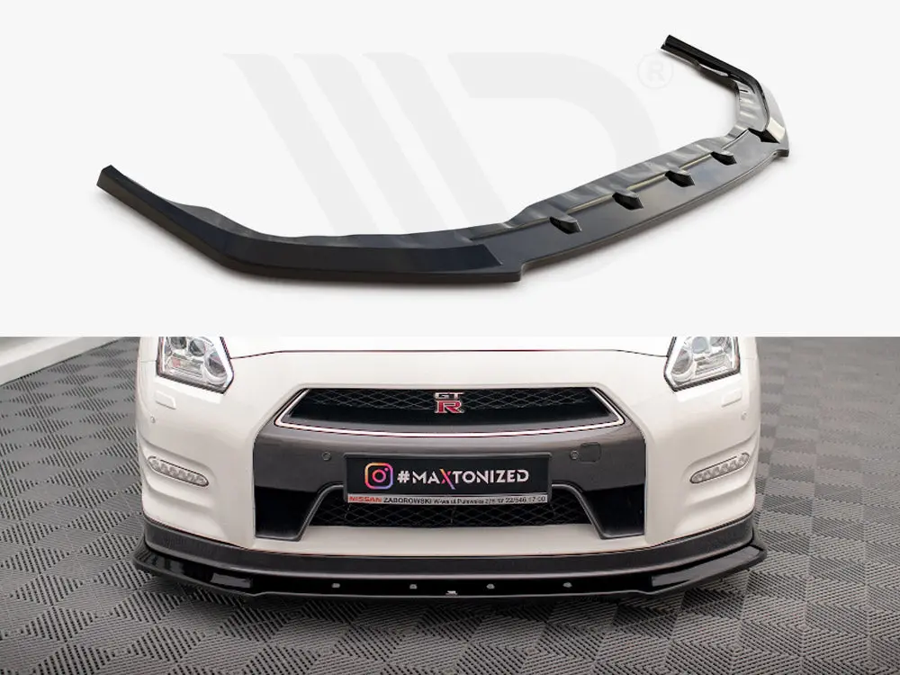 Maxton Design Front Splitter Nissan Gtr R35 Facelift 1