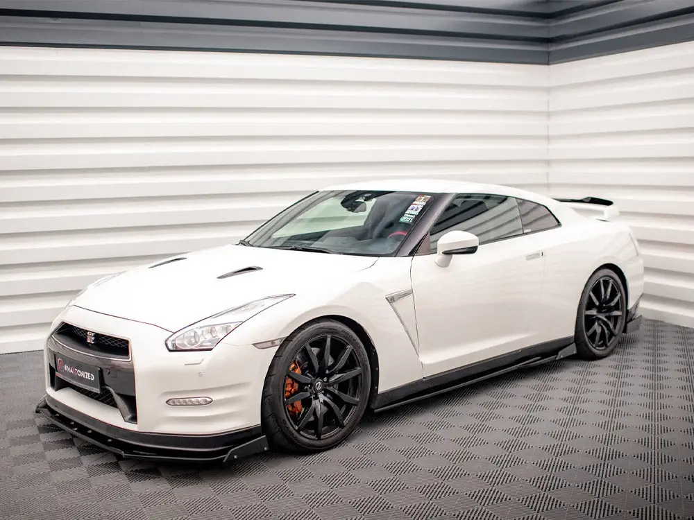 Maxton Design Side Skirts Diffusers + Flaps Nissan Gtr R35 Facelift 2