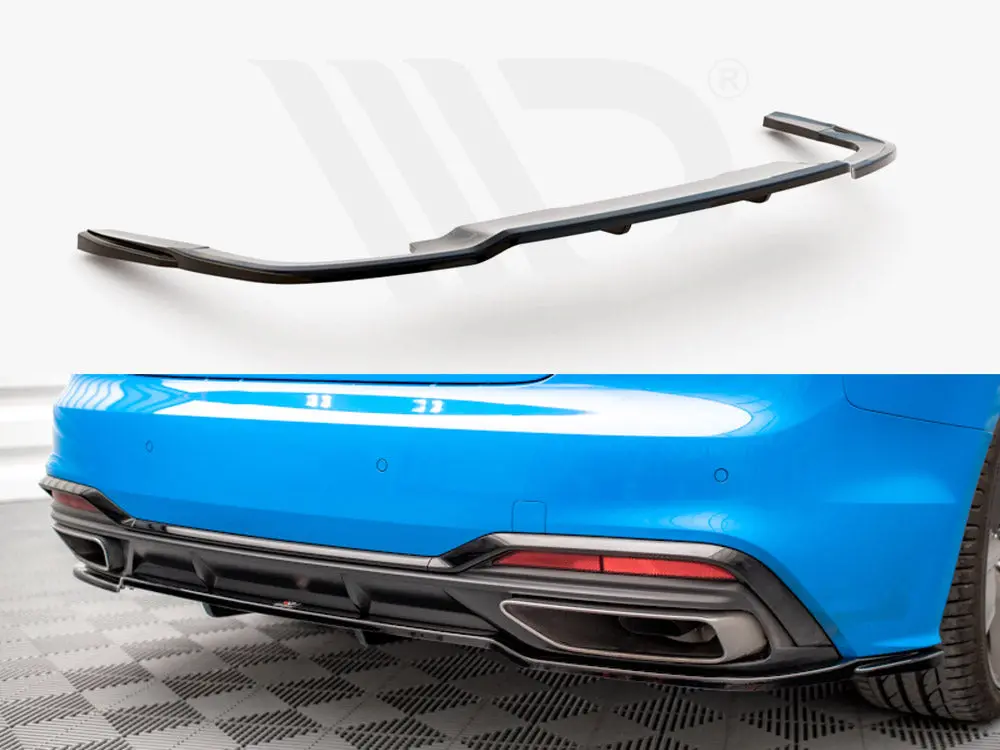 Maxton Design Central Rear Splitter (Vertical Bars) Audi A5 S-Line F5 Facelift 1