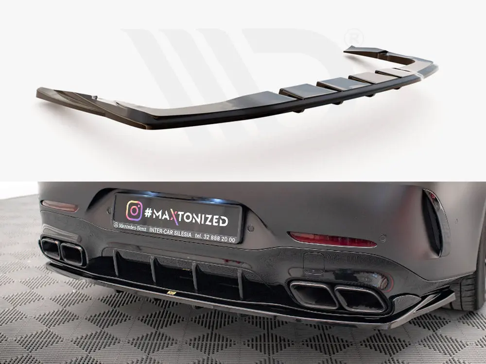 Central Rear Splitter (Vertical Bars) Mercedes Amg Gt 63S 4-Door Coupe Aero 1