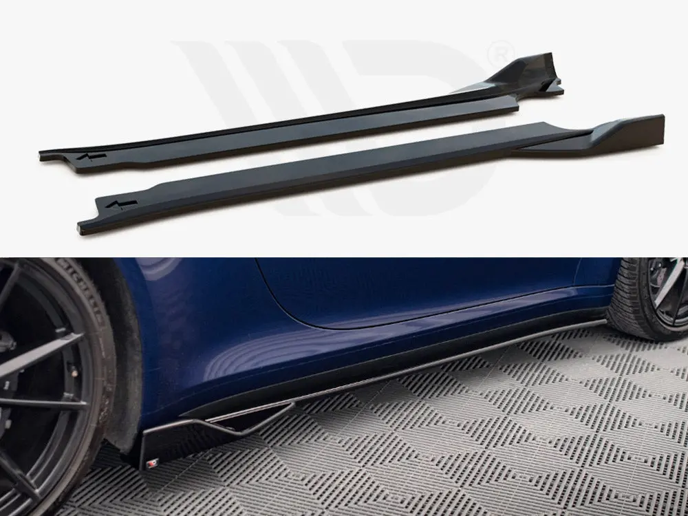 Side Skirts Diffusers V.2 Porsche 911 Carrera Aero / Carrera Gts 992 1