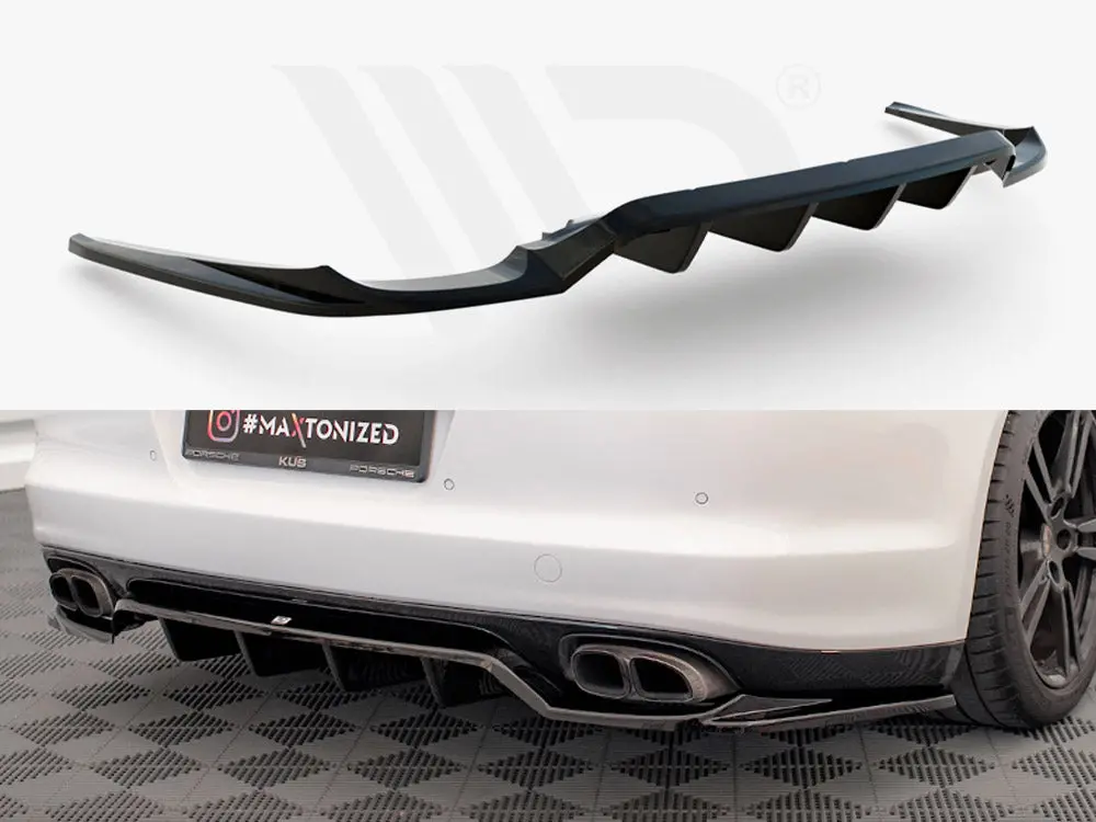 Central Rear Splitter (Vertical Bars) Porsche Panamera Turbo 970 1