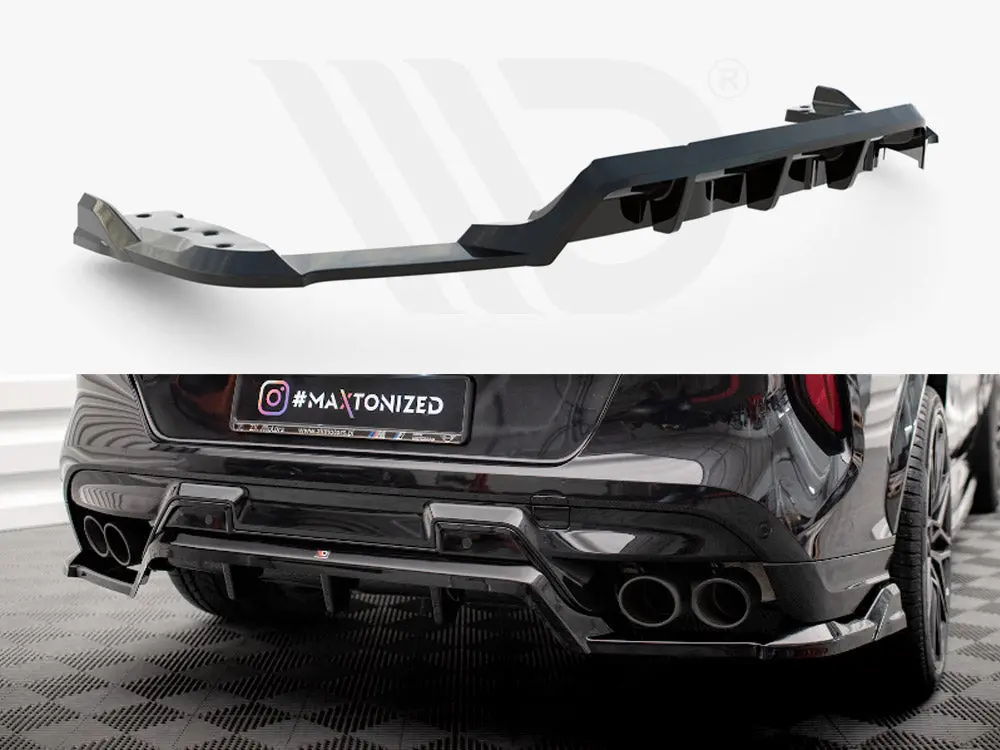 Central Rear Splitter (Vertical Bars) Bmw X6 M F96 1