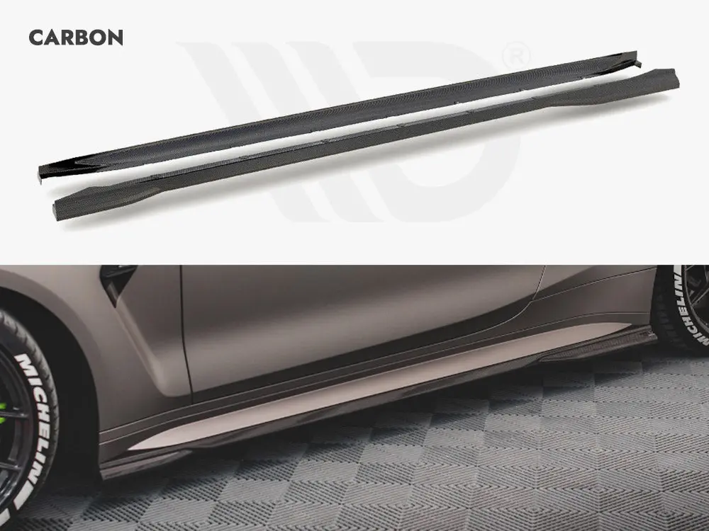 Maxton Design Carbon Fiber Side Skirts Bmw M4 G82 / G82 Facelift 1