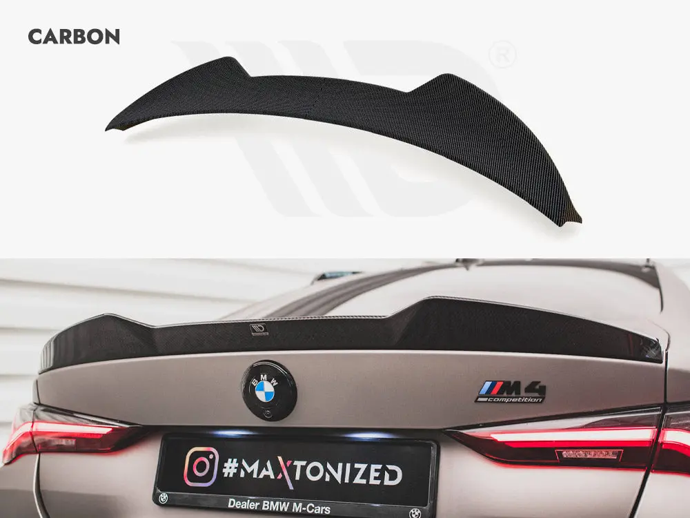 Maxton Design Carbon Fiber Tailgate Spoiler Bmw M4 G82 / G82 Facelift / M440i / 4 M-Pack G22 / G22 Facelift 1