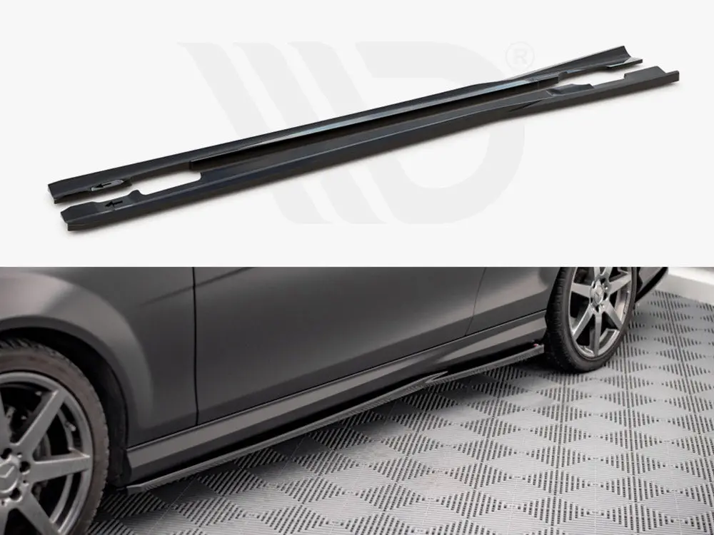 Side Skirts Diffusers Mercedes C Coupe Amg-Line C204 1
