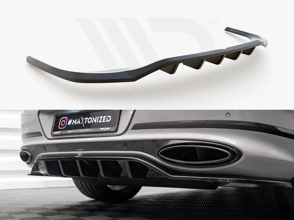 Maxton Design Central Rear Splitter (Vertical Bars) Bentley Continental Gt Mk3 1