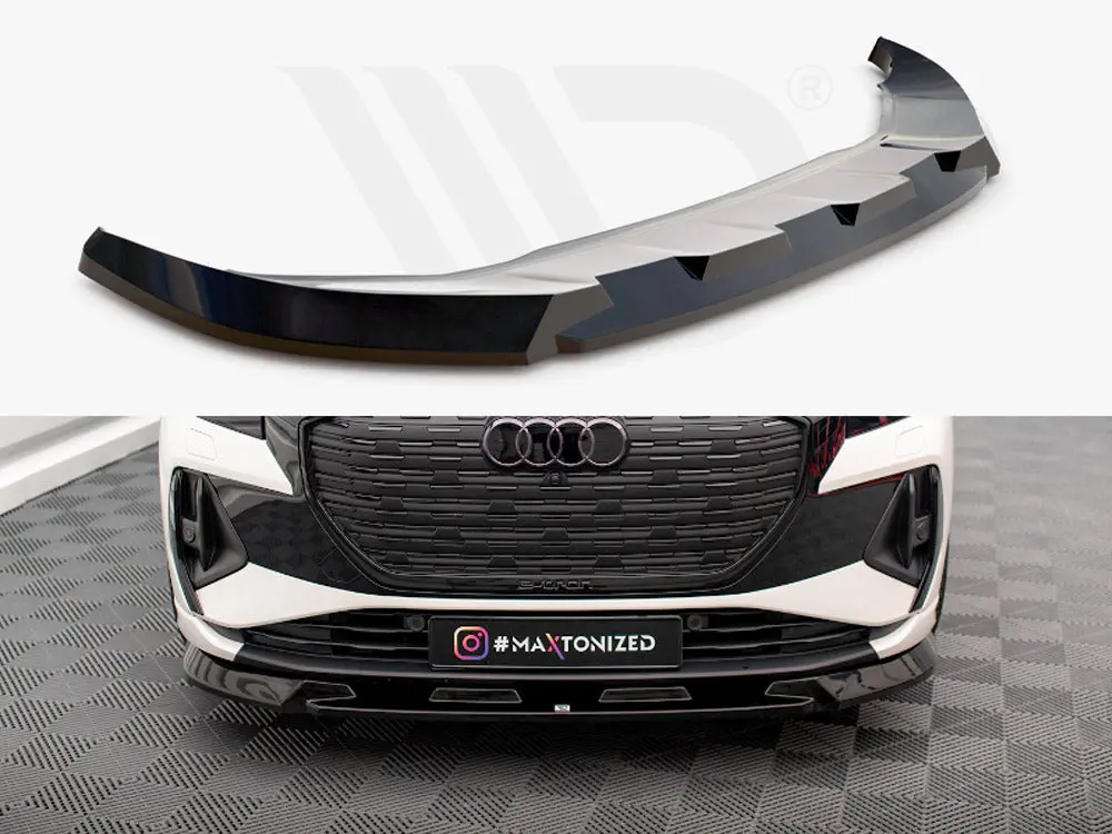 Maxton Design Front Splitter V.1 Audi Q4 E-Tron Sportback Mk1 1