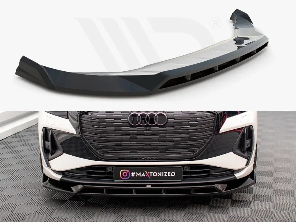 Maxton Design Front Splitter V.2 Audi Q4 E-Tron Sportback Mk1 1