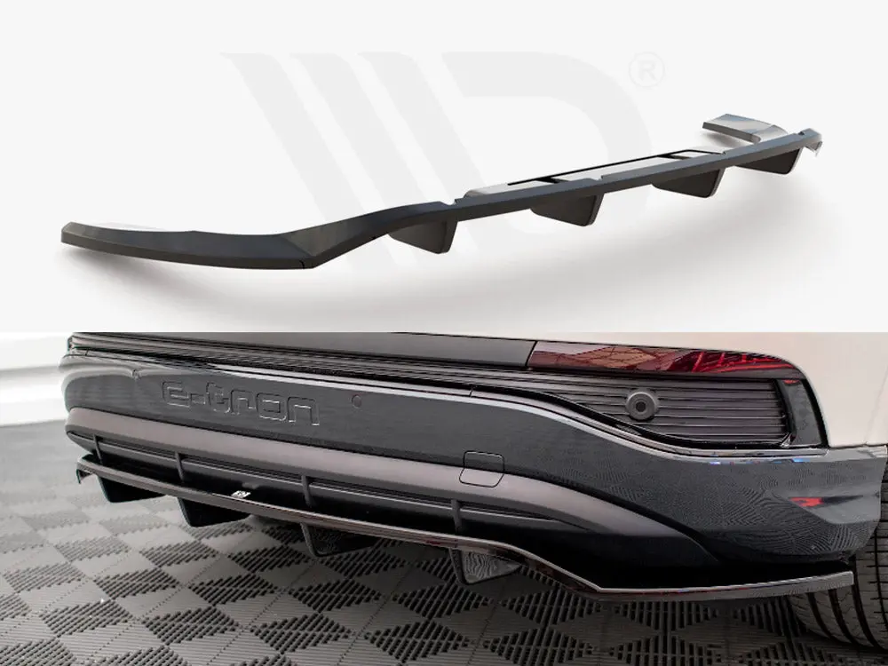 Maxton Design Central Rear Splitter (Vertical Bars) Audi Q4 E-Tron Sportback Mk1 1