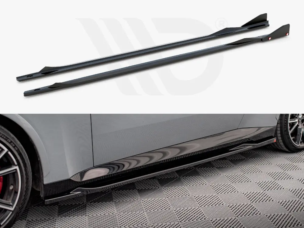 Maxton Design Side Skirts Diffusers V.2 + Flaps Bmw 2 Coupe M-Pack / M240i G42 1
