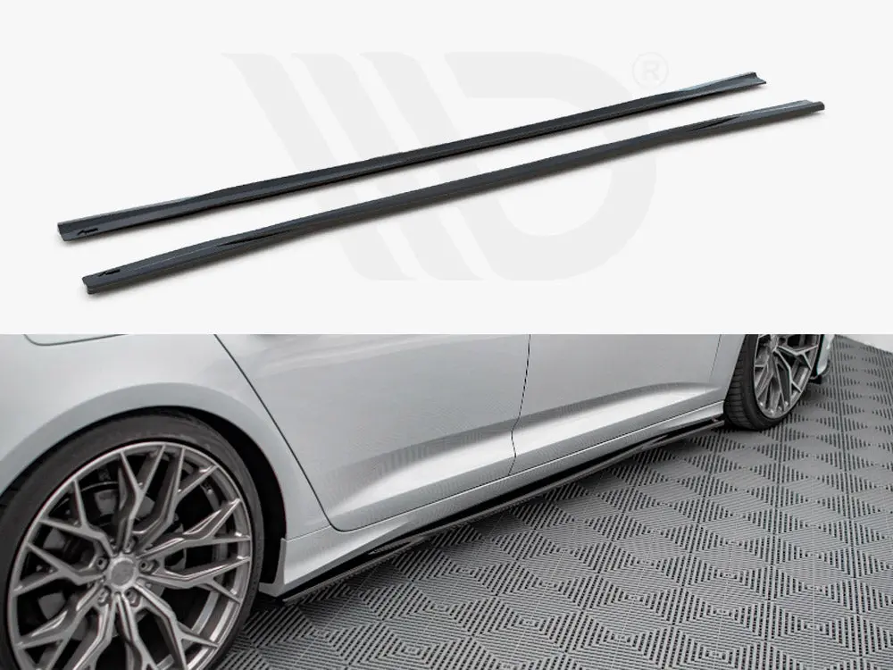 Side Skirt Diffusers Audi A6 S-Line / S6 C8 1