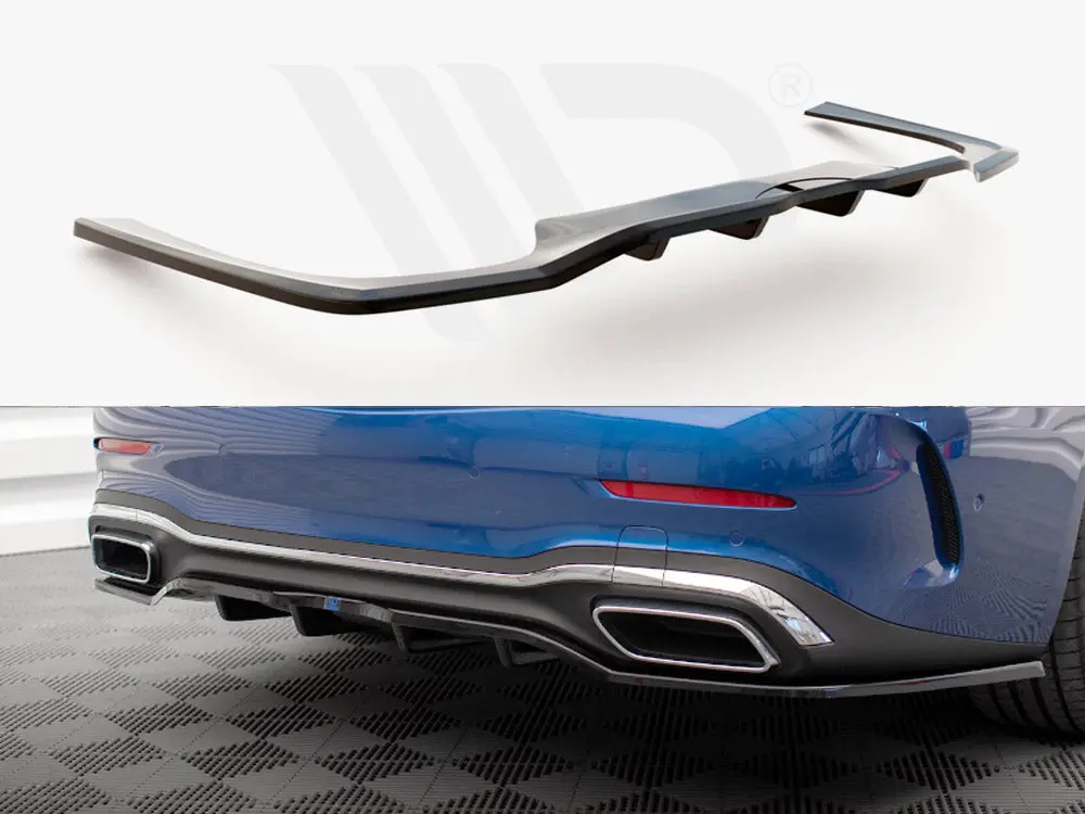 Maxton Design Central Rear Splitter (Vertical Bars) Mercedes C Amg-Line W206 1