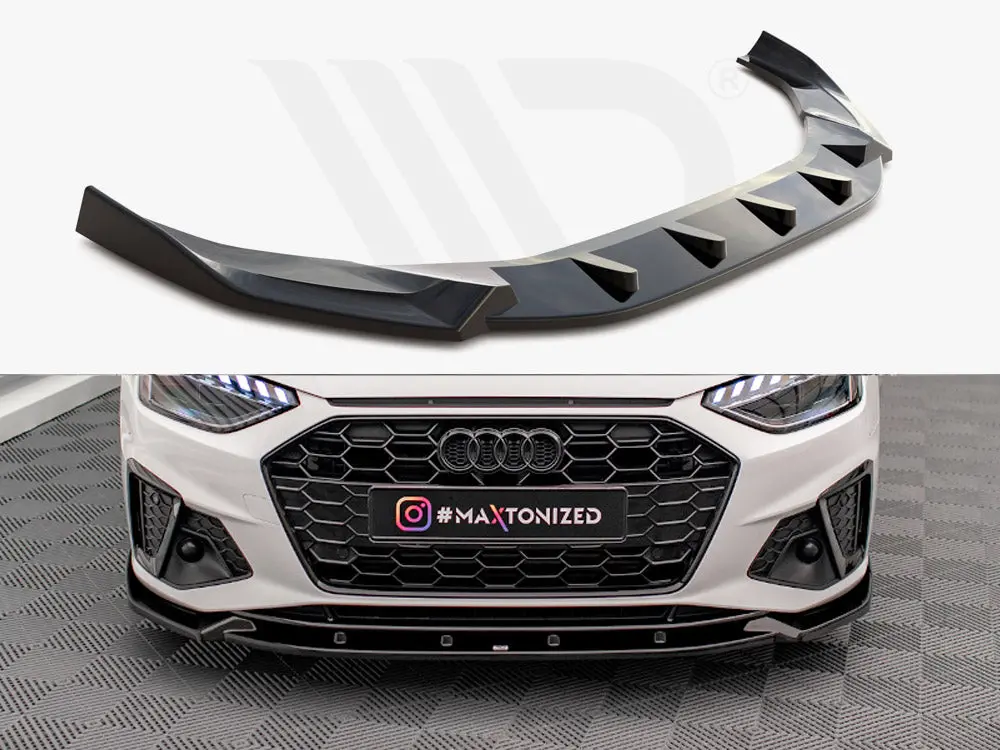 Maxton Design Front Splitter V.1 Audi A4 S-Line / S4 B9 Facelift 1