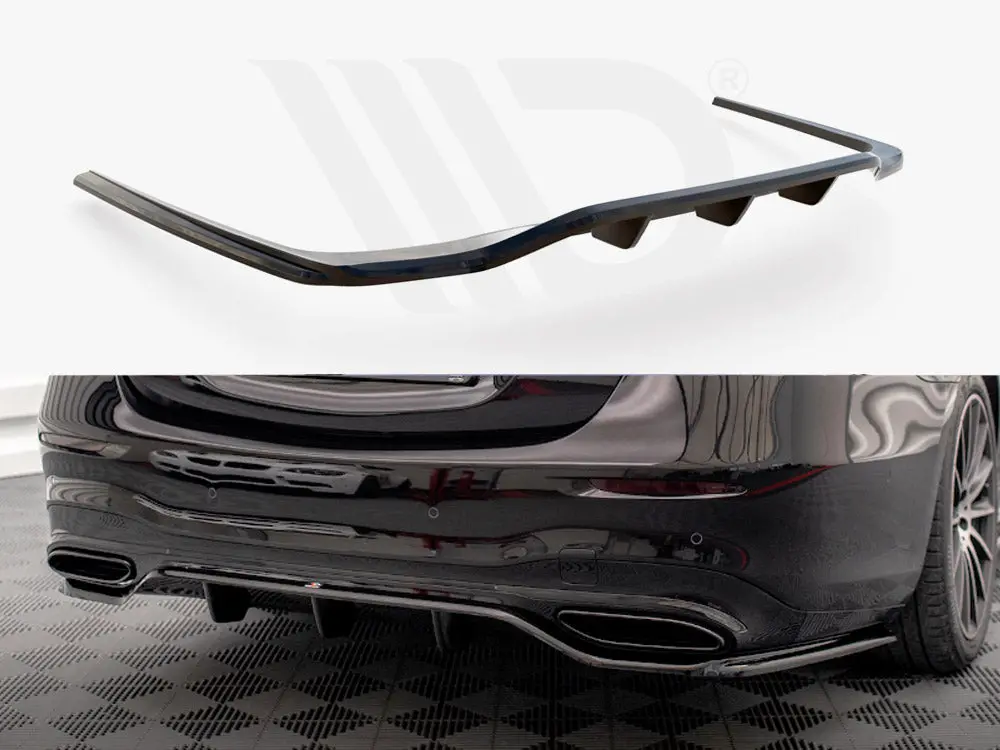Maxton Design Central Rear Splitter (Vertical Bars) Mercedes S Amg-Line W223 1