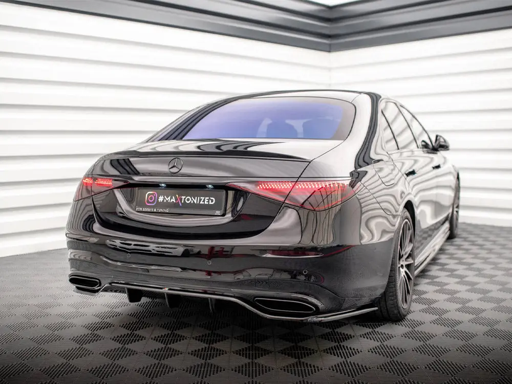 Maxton Design Central Rear Splitter (Vertical Bars) Mercedes S Amg-Line W223 2