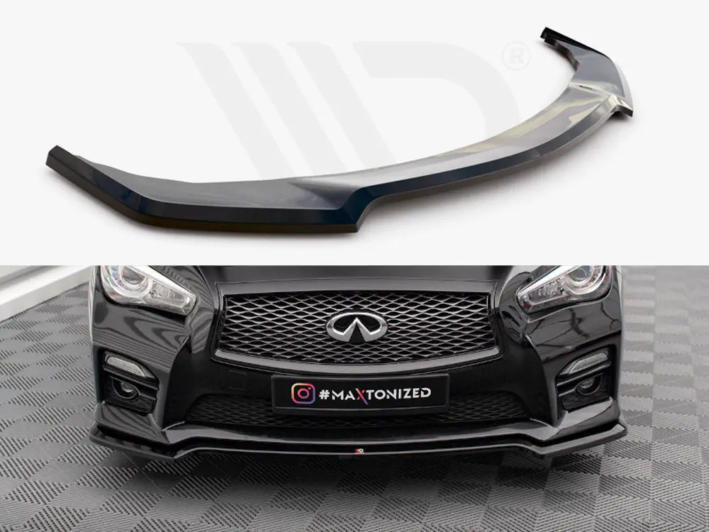 Maxton Design Front Splitter V.1 Infiniti Q50 S Mk1 1