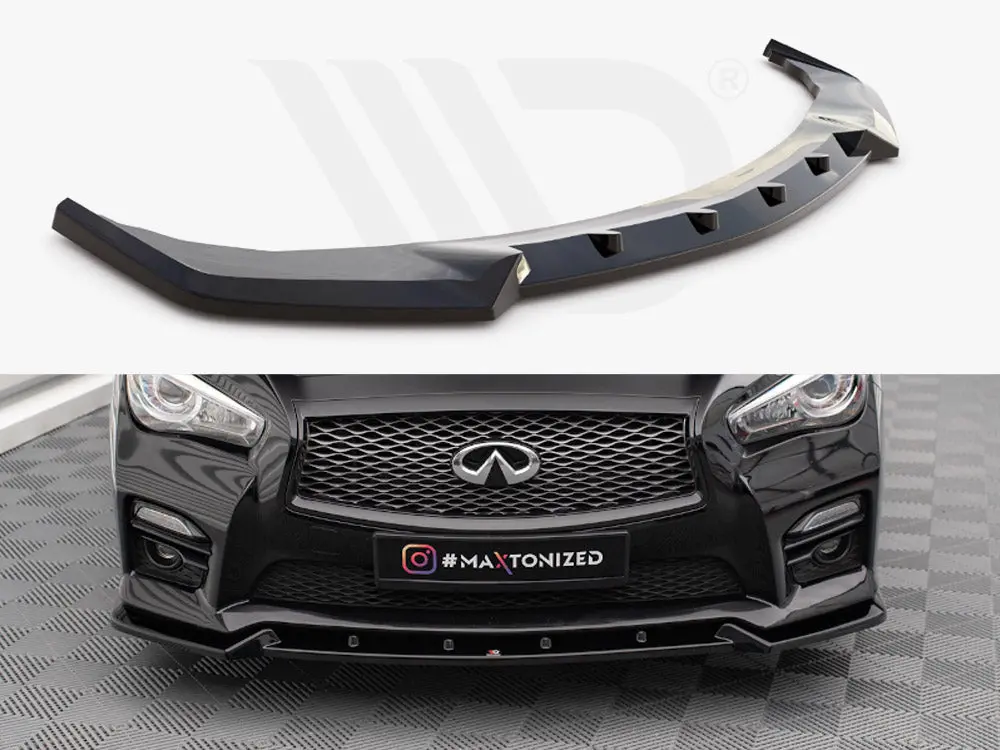 Maxton Design Front Splitter V.2 Infiniti Q50 S Mk1 1