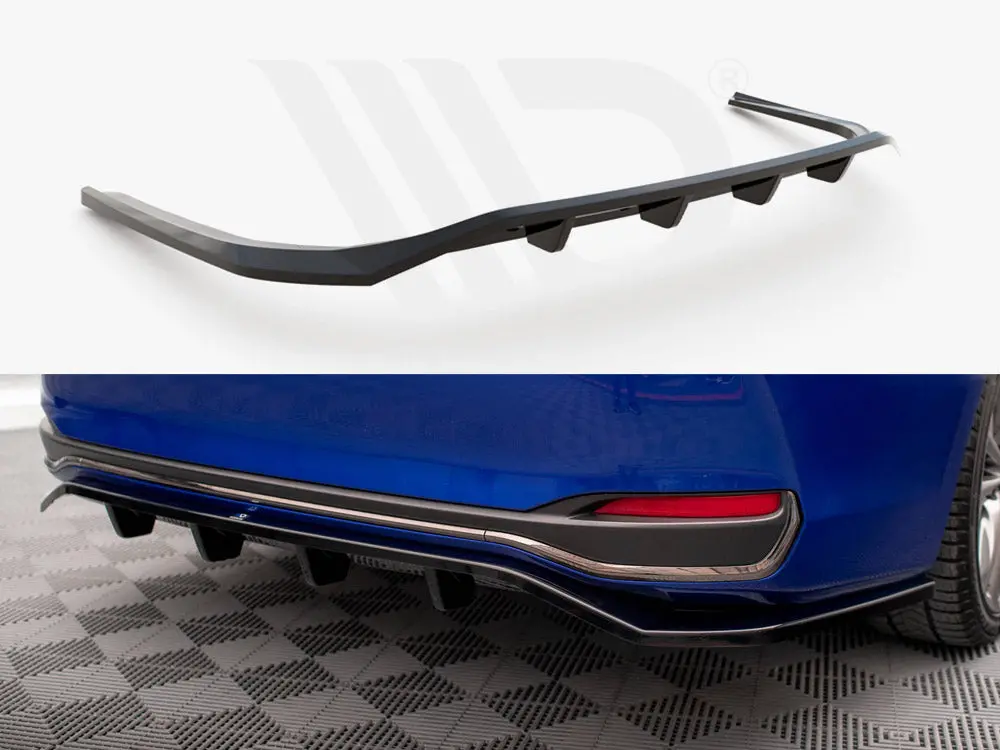 Maxton Design Central Rear Splitter (Vertical Bars) Lexus Es F Sport Mk7 1