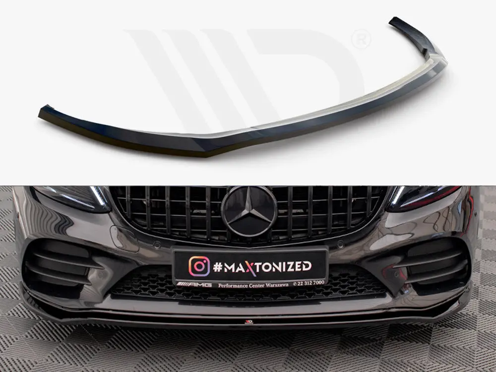 Maxton Design Front Splitter V.1 Mercedes-Benz C Amg Line Sedan / Coupe W205 / C205 Facelift 1