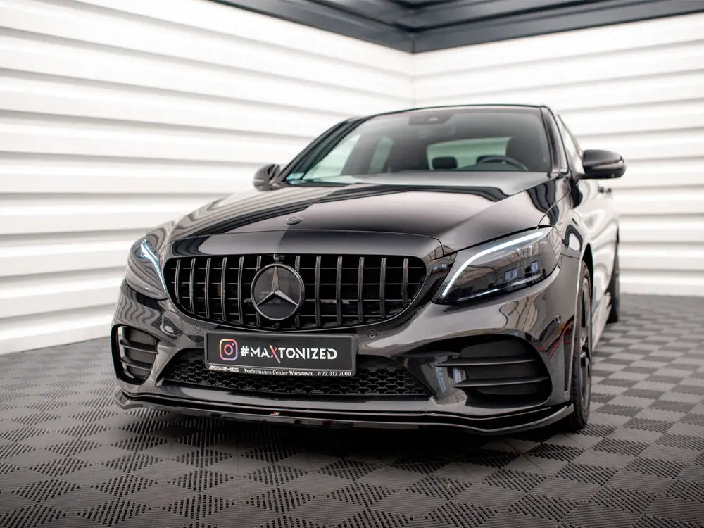 Maxton Design Front Splitter V.1 Mercedes-Benz C Amg Line Sedan / Coupe W205 / C205 Facelift 2
