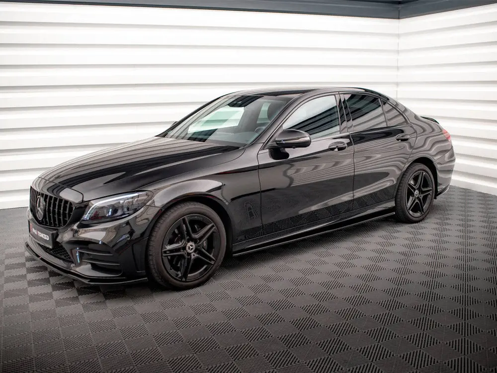 Maxton Design Side Skirts Diffusers Mercedes C43 / C Amg Line Sedan W205 Facelift 2