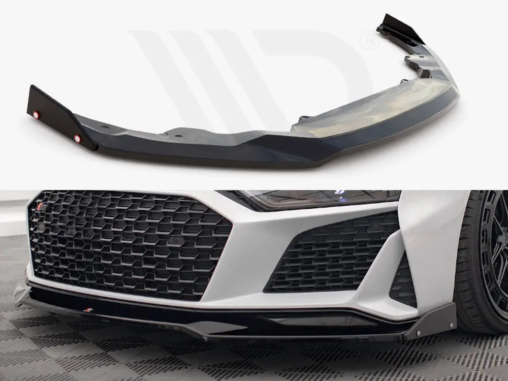 Maxton Design Front Splitter V.3 + Flaps Audi R8 Mk2 Facelift 1