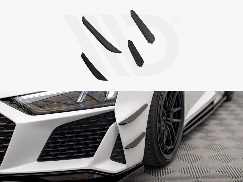 Maxton Design Front Bumper Wings (Canards) Audi R8 Mk2 Facelift 1