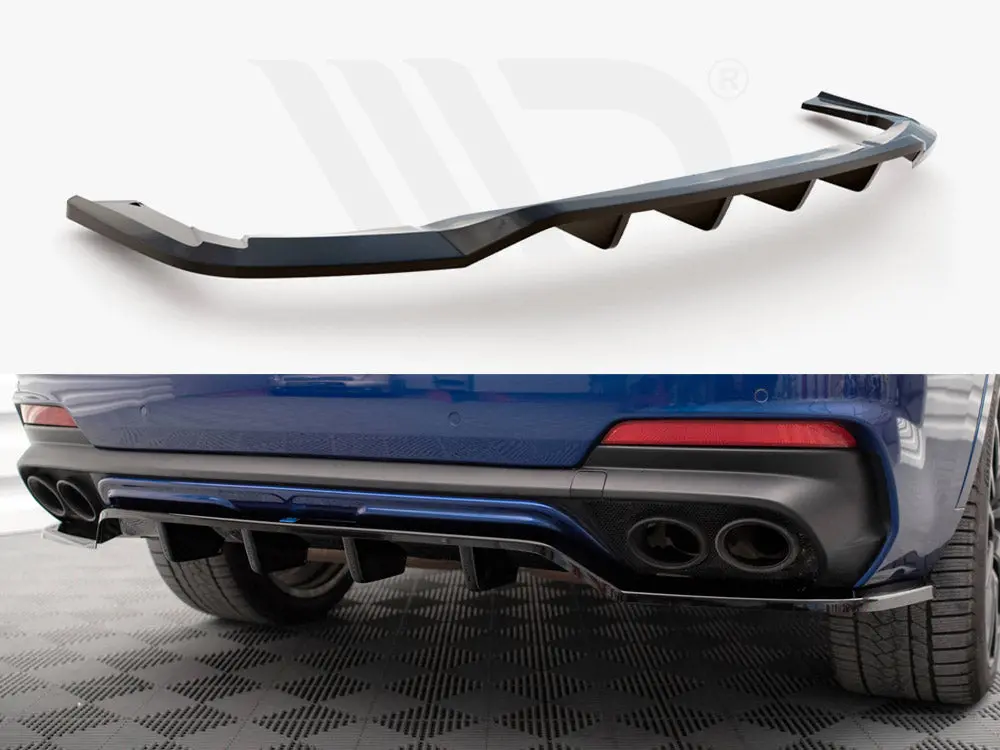 Maxton Design Central Rear Splitter (Vertical Bars) Maserati Levante Gts Mk1 1