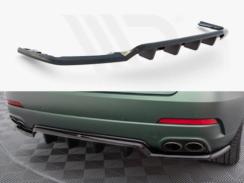 Maxton Design Central Rear Splitter (Vertical Bars) Maserati Levante Mk1 1