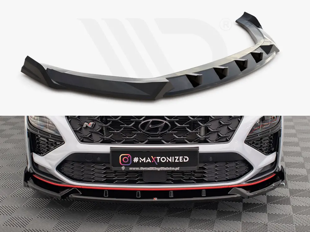 Maxton Design Front Splitter V.1 Hyundai Kona N Mk1 1